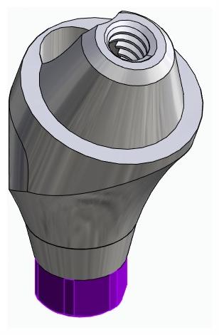 BIONIKA ACTIVAL, Multi-unit abutment, angled, positioned, wide, LT2, type-B