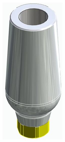 BIONIKA ACTIVAL, Universal abutment, straight, positioned