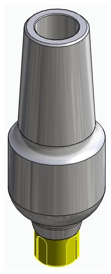 BIONIKA BONELIT, Anatomic abutment, straight, positioned