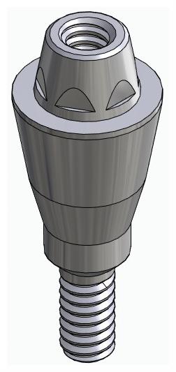 BIONIKA BONELIT, Multi-unit abutment, straight, screwable, narrow