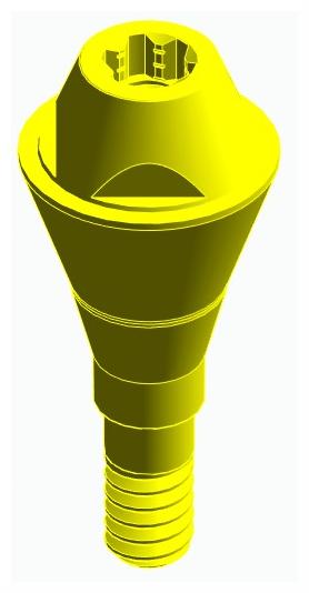BIONIKA BONELIT, Multi-unit abutment, straight, screwable, wide