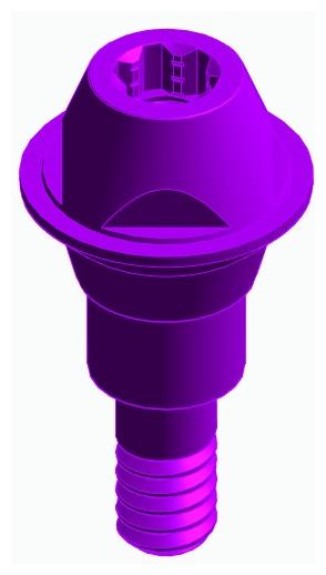 BIONIKA BONELIT, Multi-unit abutment, straight, screwable, wide