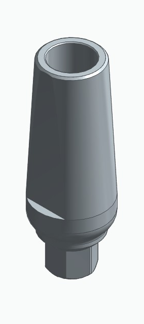 BIONIKA LG, Narrow abutment, straight, positioned