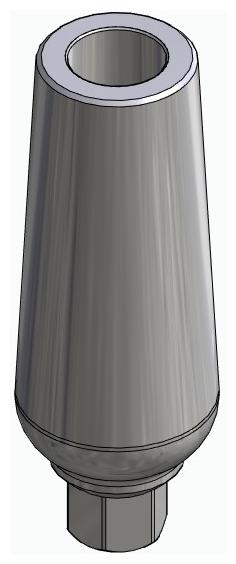 BIONIKA LG, Universal abutment, straight, positioned