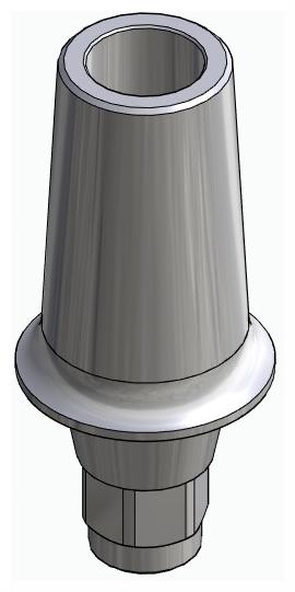 BIONIKA HICON, Anatomic abutment, straight, positioned