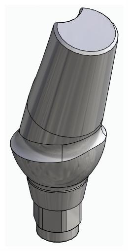 BIONIKA HICON, Anatomic abutment, angled, 15°, positioned, type-A