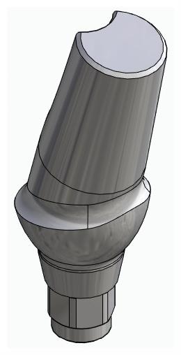 BIONIKA HICON, Anatomic abutment, angled, 15°, positioned, type-B