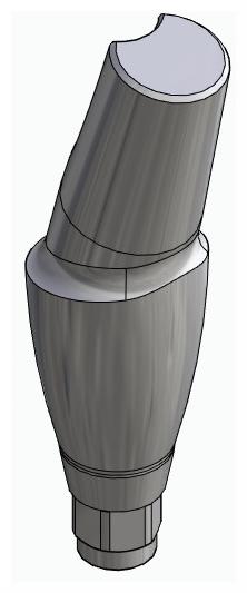 BIONIKA HICON, Anatomic abutment, angled, 15°, positioned, type-B
