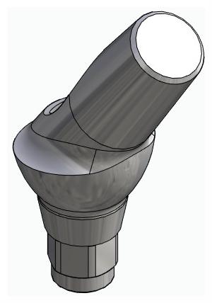BIONIKA HICON, Anatomic abutment, angled, 35°, positioned, type-A