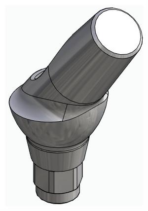 BIONIKA HICON, Anatomic abutment, angled, 35°, positioned, type-B