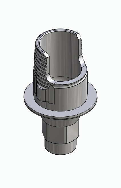BIONIKA HICON, Flexi base, implant level, positioned, type-A