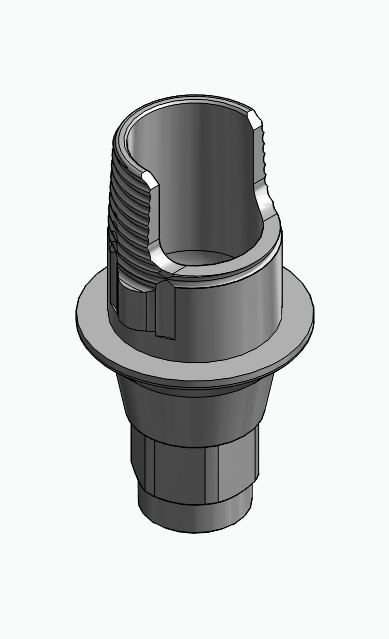 BIONIKA HICON, Flexi base, implant level, positioned, type-A