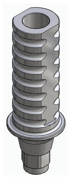 BIONIKA HICON, Temporary abutment, implant level, positioned