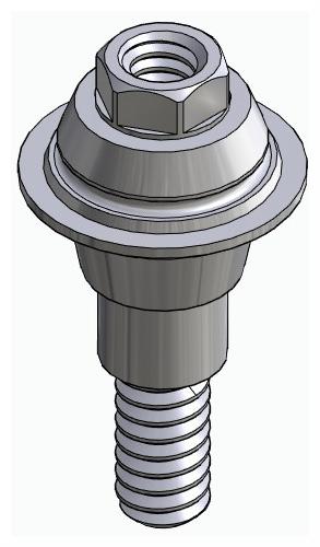 BIONIKA HICON, Multi-unit abutment, straight, screwable, wide, LT2