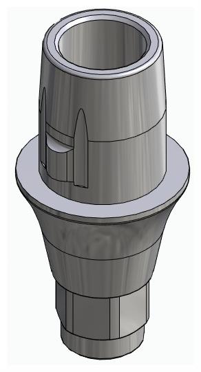 BIONIKA HICON, Titanium base, positioned