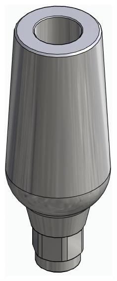 BIONIKA HICON, Universal abutment, straight, positioned