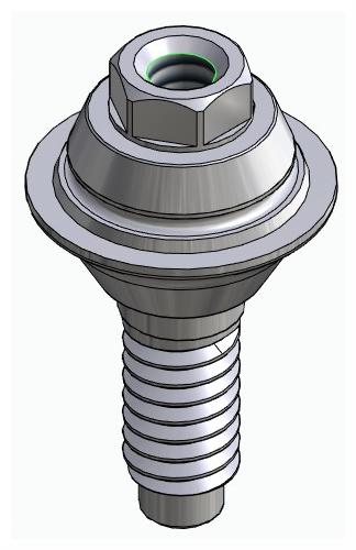 BIONIKA PRIMER, Multi-unit abutment, straight, screwable, wide, LT2