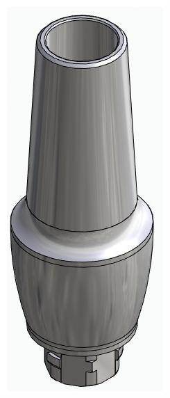 BIONIKA NO, Anatomic abutment, straight, positioned