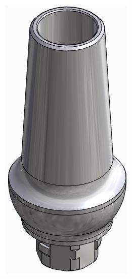 BIONIKA NO, Anatomic abutment, straight, positioned