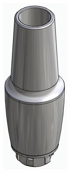 BIONIKA NO, Anatomic abutment, straight, positioned