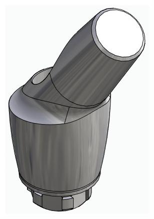 BIONIKA NO, Anatomic abutment, angled, 35°, positioned, type-A