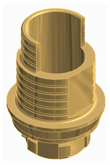 BIONIKA NO, Flexi base, implant level, positioned, type-A