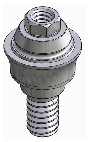 BIONIKA NO, Multi-unit abutment, straight, screwable, wide, LT2