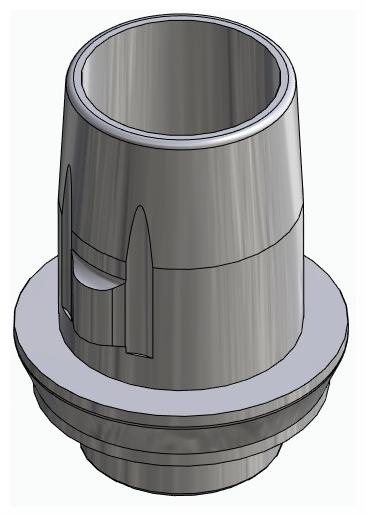 BIONIKA NO, Titanium base, non-positioned