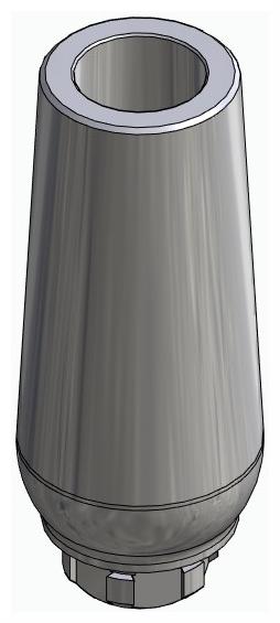 BIONIKA NO, Universal abutment, straight, positioned