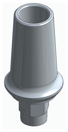 BIONIKA FP, Anatomic abutment, straight, positioned