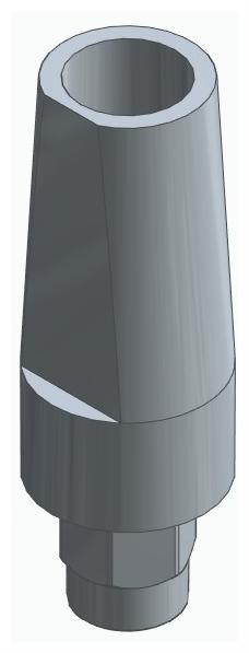BIONIKA FP, Narrow abutment, straight, positioned