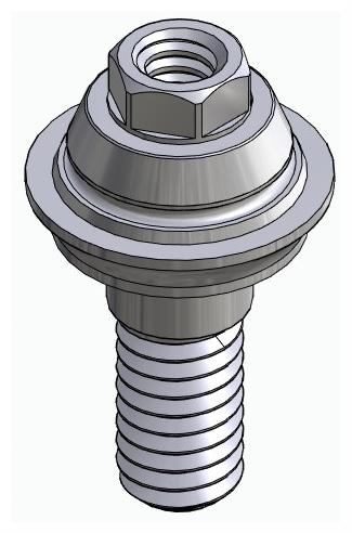 BIONIKA FP, Multi-unit abutment, straight, screwable, wide, LT2