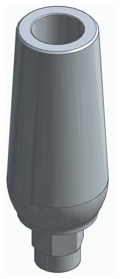BIONIKA FP, Universal abutment, straight, positioned