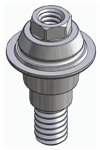 BIONIKA MG, Multi-unit abutment, straight, screwable, wide, LT2