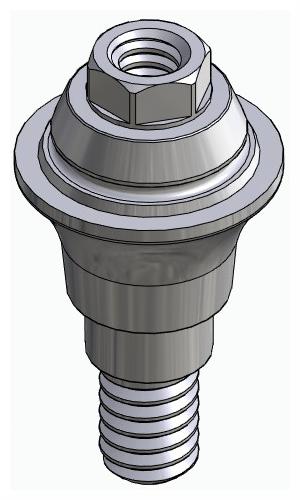 BIONIKA MG, Multi-unit abutment, straight, screwable, wide, LT2