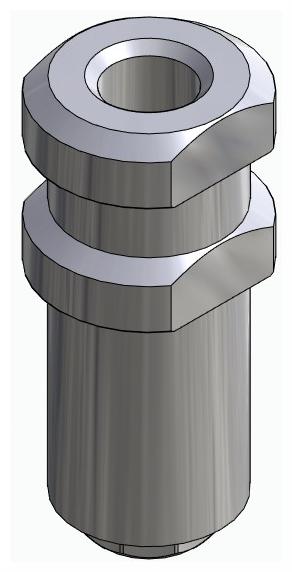 BIONIKA AT, Impression coping for open tray, uniform, positioned