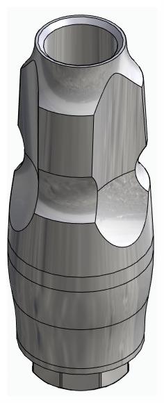 BIONIKA AT, Impression coping for closed tray, uniform, positioned