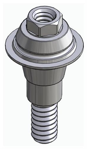 BIONIKA AE, Multi-unit abutment, straight, screwable, wide, LT2