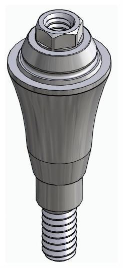 BIONIKA AE, Multi-unit abutment, straight, screwable, wide, LT2