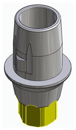 BIONIKA AE, Titanium base, positioned