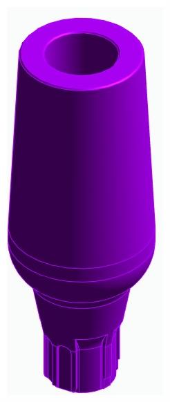 BIONIKA AE, Universal abutment, straight, positioned