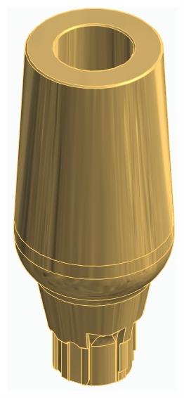 BIONIKA AE, Universal abutment, straight, positioned