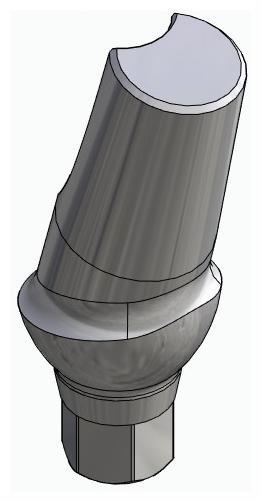 BIONIKA SGD, Anatomic abutment, angled, 15°, positioned, type-A