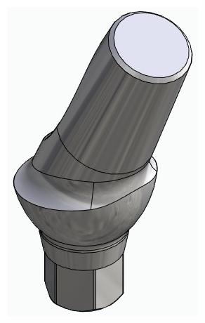 BIONIKA SGD, Anatomic abutment, angled, 25°, positioned, type-A