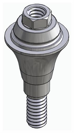 BIONIKA SGD, Multi-unit abutment, straight, screwable, wide, LT2