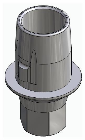 BIONIKA SGD, Titanium base, positioned