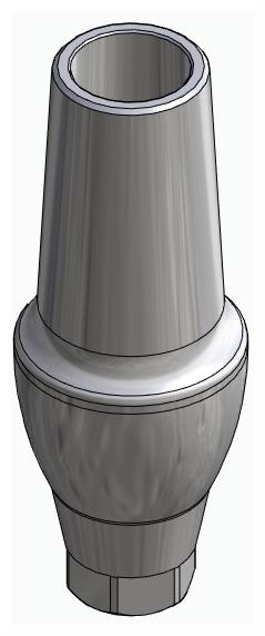 BIONIKA MO, Anatomic abutment, straight, positioned