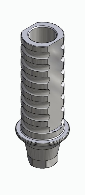 BIONIKA MO, Temporary abutment, implant level, positioned