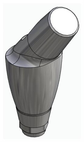 BIONIKA DENTUM, Anatomic abutment, angled, 35°, positioned, type-B