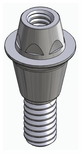 BIONIKA DENTUM, Multi-unit abutment, straight, screwable, narrow, LT2.7